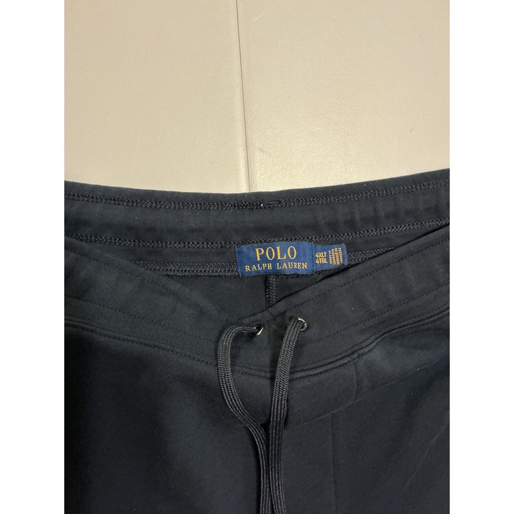 Polo Ralph Lauren Mens 4XLT Navy Blue Knit Shorts Silver Pony Logo Baggy Y2K - Picture 3 of 7
